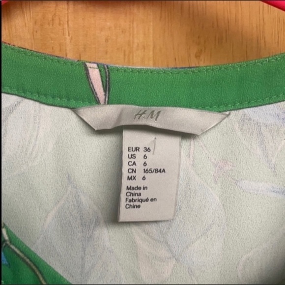 H&M Green Floral Midi Dress - Picture 5 of 6